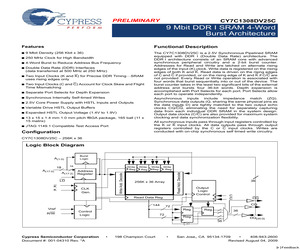 CY7C1308DV25C-200BZC.pdf