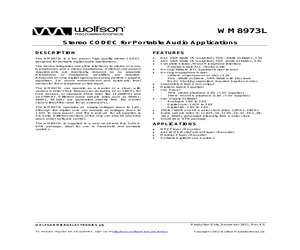 WM8973CLGEFL/RV.pdf