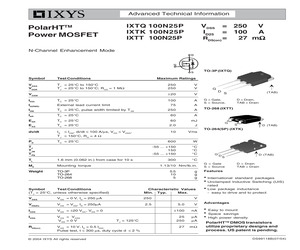 IXTH100N25P.pdf