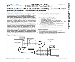 DS100BR210SQE/NOPB.pdf