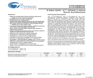 CY7C1292DV18-200BZI.pdf