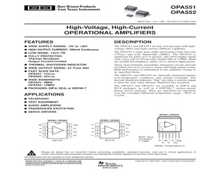 OPA552FA/500G3.pdf