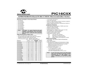 PIC16C54C-04I/P301.pdf