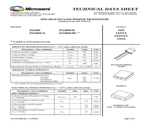 JANS DATA-JANS2N2484UB.pdf