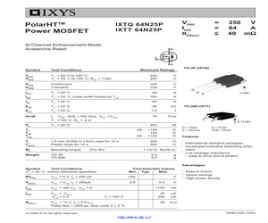 IXTQ64N25P.pdf