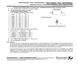 TISP4070M3BJ THRU TISP4095M3BJ, TISP4125.pdf