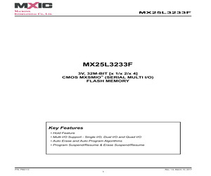 MX25L3233FM2I-08G/TRAY.pdf