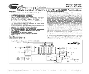 CY7C1305V25-200BZC.pdf