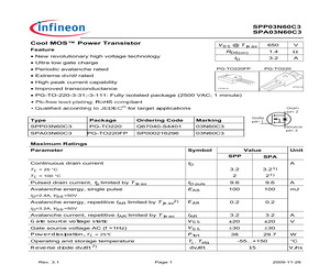 SPA03N60C3XKSA1.pdf