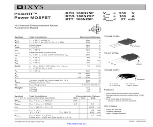 IXTK100N25P.pdf