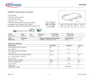 BSP299H6327XUSA1.pdf