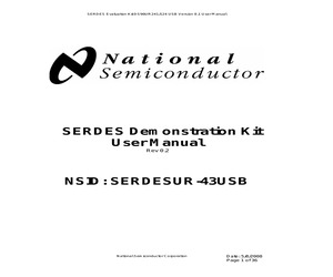 SERDESUR-43USB/NOPB.pdf