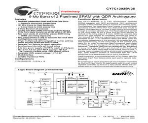 CY7C1302BV25-200BZC.pdf