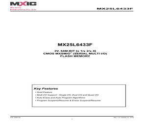 MX25L6433FM2I-08G/TRAY.pdf