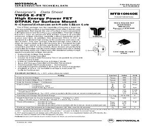 MTB10N40E/D.pdf