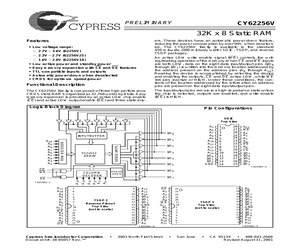 CY62256V25-100ZC.pdf