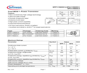 SPA11N65C3XK.pdf