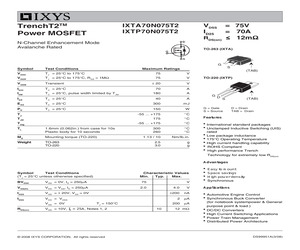 IXTA70N075T2.pdf