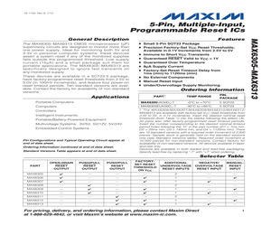 MAX6306EUK35D1+T.pdf