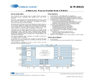 WM8915ECSN/R.pdf