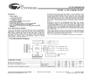 CY7C1012AV33-10BGC.pdf