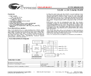 CY7C1012AV25-10BGC.pdf