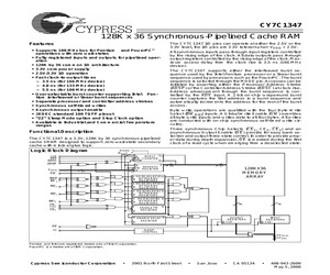 CY7C1347S-200AXC.pdf