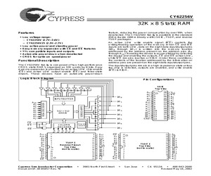 CY62256V25LL-100ZC.pdf