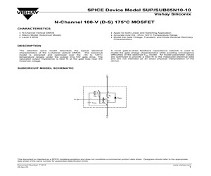 SUB85N10-10 SPICE DEVICE MODEL.pdf