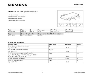 BSP299E6327.pdf