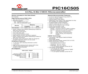 PIC16LC505-04I/SL.pdf