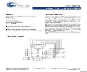 CY7C1010DV33-10ZSXI.pdf