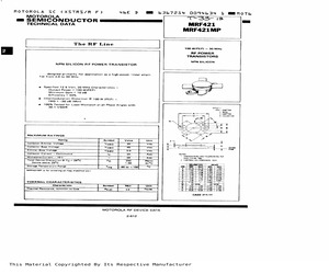 MRF421MP.pdf