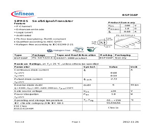 BSP316PL6327.pdf