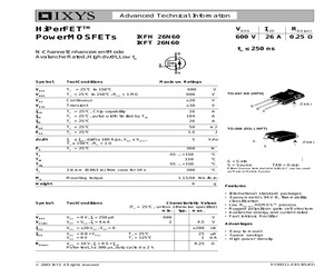 IXFH26N60.pdf